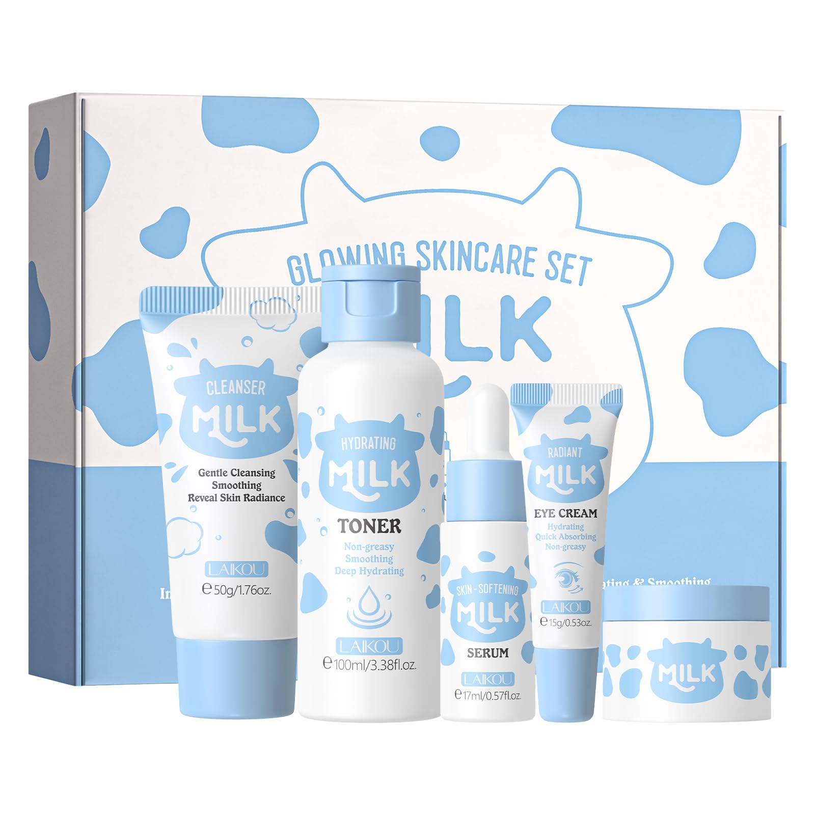 Amazon.com : LAIKOU Skin Care Set, Skin Care Routine Kit for Women